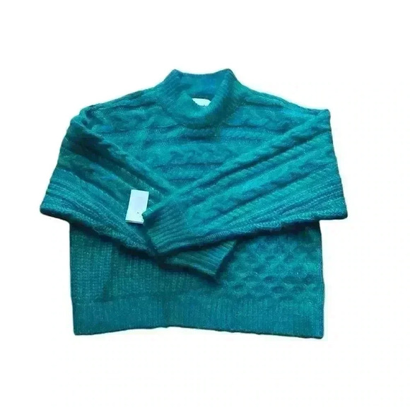 Abercrombie & Fitch Women's Green and Blue Jumper. Sz M - Picture 1 of 5